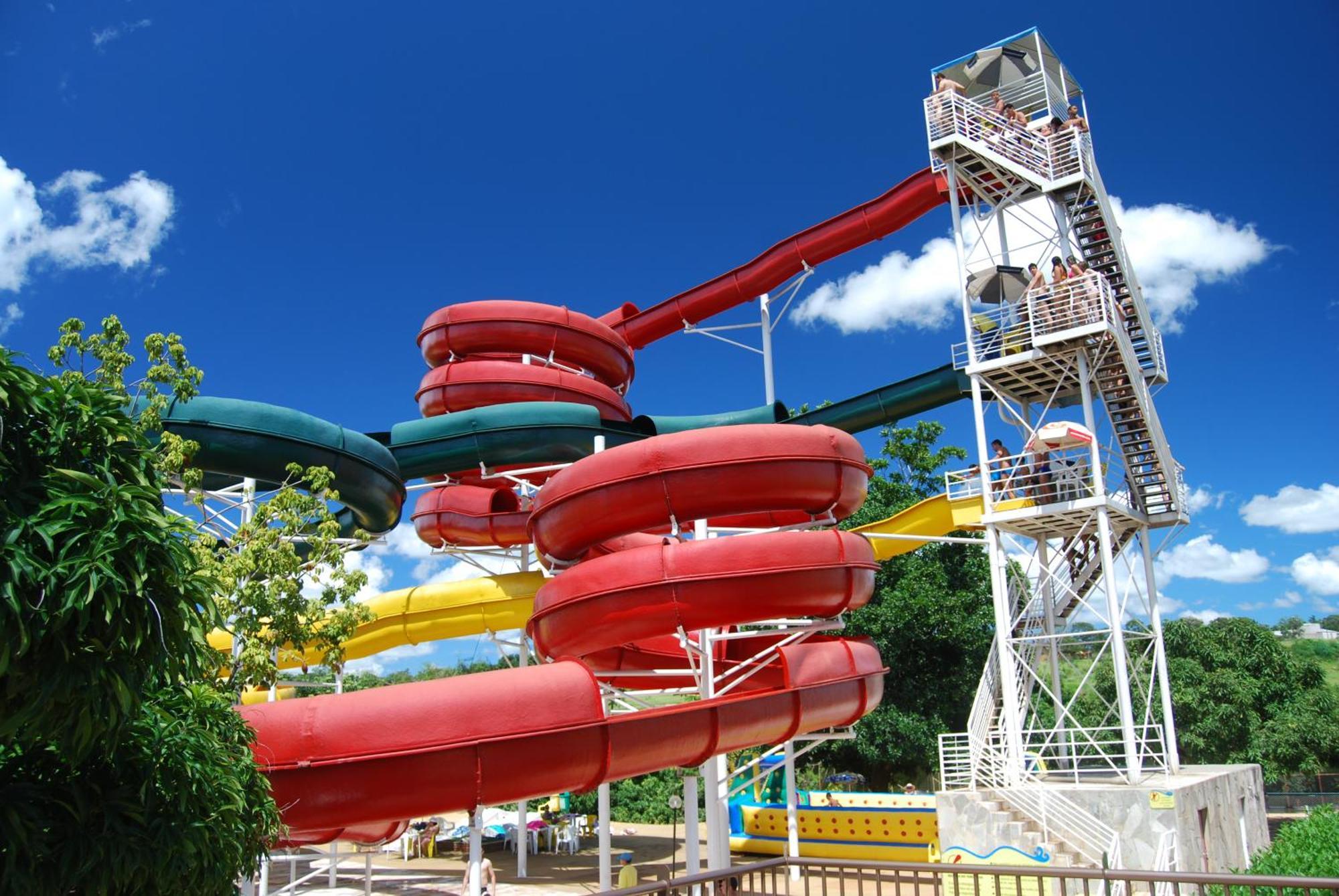 Spazzio Diroma Com Acesso Ao Acqua Park, Splash E Slide カルダス・ノバス エクステリア 写真